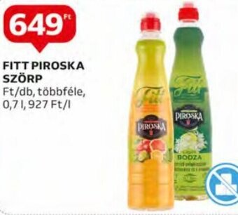 Auchan Fitt Piroska szörp 0,7 l ajánlat
