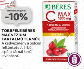 Auchan Többféle Béres magnézium tartalmú termék ajánlat