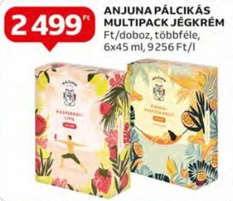 Auchan Anjuna Pálcikás multipack jégkrém 6 x 45 ml ajánlat