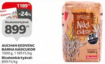 Auchan Auchan kedvenc Barna nádcukor 1000 g ajánlat