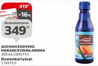 Auchan Auchan kedvenc Narancsvirág aroma 200 ml ajánlat