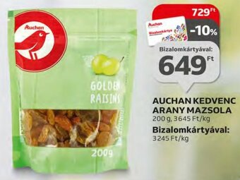 Auchan kedvenc Arany mazsola 200 g
