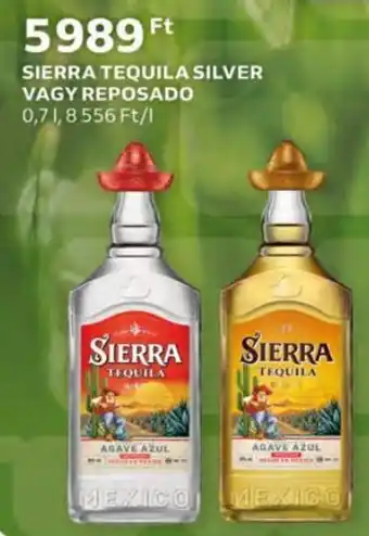 Sierra Tequila silver vagy reposado 0,7 l
