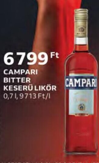 Auchan Campari Bitter keserű likőr 0,7 l ajánlat