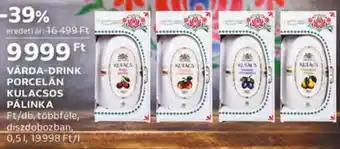 Várda-Drink Porcelán kulacsos palinka 0,5 l