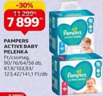 Auchan Pampers Active baby pelenka 56 - 90 db ajánlat