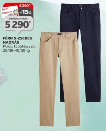 Auchan Férfi 5-zsebes nadrág 1 db ajánlat