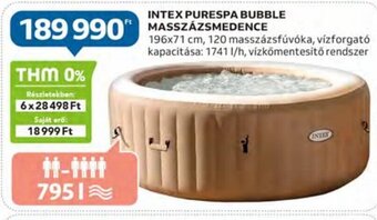 Auchan Intex Purespa bubble masszázsmedence 1 db ajánlat