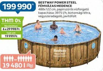 Auchan Bestway Power steel fémvázas medence 1 db ajánlat