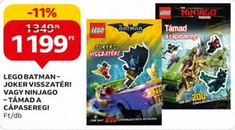 Auchan Lego batman- joker visszatér! vagy ninjago- támad a cápasereg 1 db ajánlat