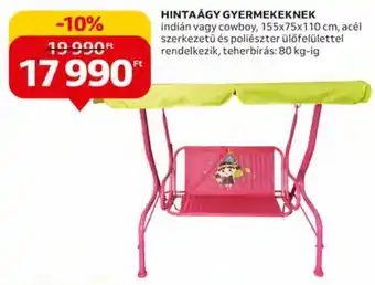 Auchan Hintaágy gyermekeknek 1 db ajánlat