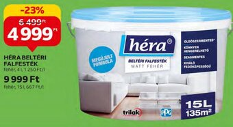 Héra Beltéri falfesték 4 l