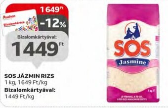 Auchan Sos Jázmin rizs 1 kg ajánlat