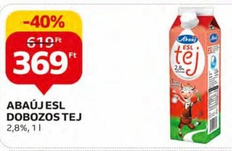 Auchan Abaúj Esl dobozos tej 1 l ajánlat