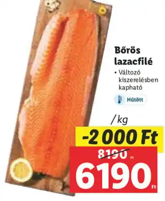 Lidl Bőrös lazacfilé 1 kg ajánlat