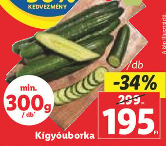 Lidl Kígyóuborka 1 db ajánlat
