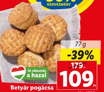 Lidl Betyár pogácsa 77 g ajánlat