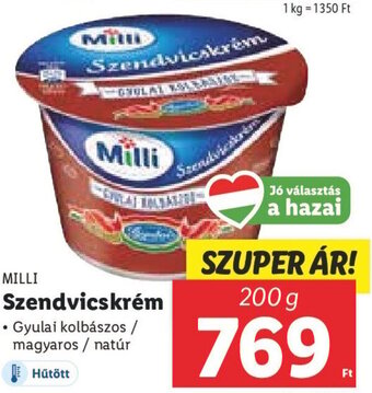 Lidl Milli Szendvicskrém 200 g ajánlat