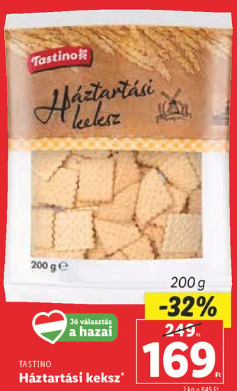 Lidl Tastino Háztartási keksz 200 g ajánlat