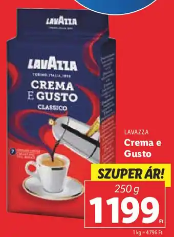 Lidl Lavazza Crema e gusto 250 g ajánlat