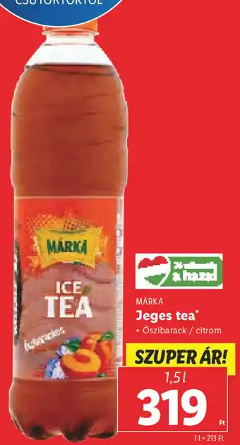 Lidl Marka Jeges tea 1,5 l ajánlat