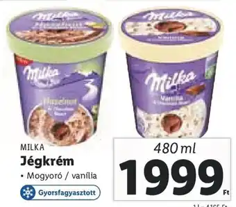 Lidl Milka Jégkrém 480 ml ajánlat