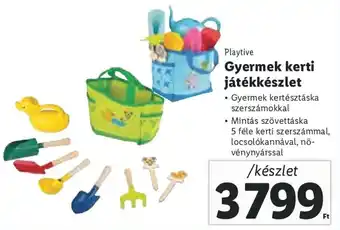 Lidl Playtive Gyermek kerti játékkészlet ajánlat