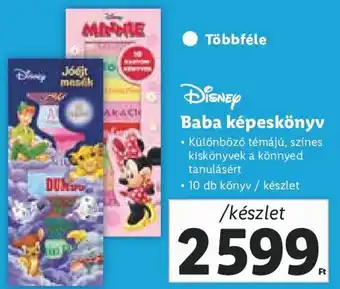 Lidl Disney Baba képeskönyv 1 készlet ajánlat