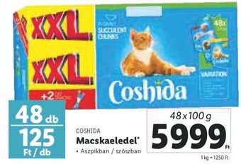 Lidl Coshida Macskaeledel 48 x 100 g ajánlat