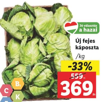 Lidl Új fejes káposzta 1 kg ajánlat