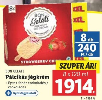 Lidl Bon Gelati Pálcikás jégkrém 8 x 120 ml ajánlat