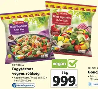 Lidl Freshona Fagyasztott vegyes zöldség 1 kg ajánlat