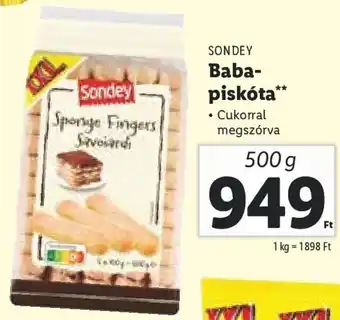 Lidl Sondey Baba- piskóta 500 g ajánlat