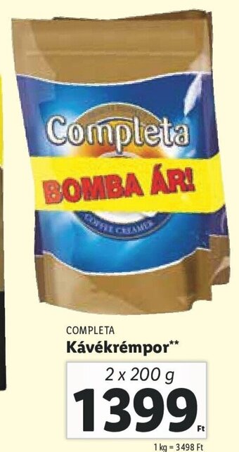 Lidl Completa Kávékrémpor 2 x 200 g ajánlat