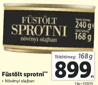 Lidl Füstölt sprotni 168 g ajánlat