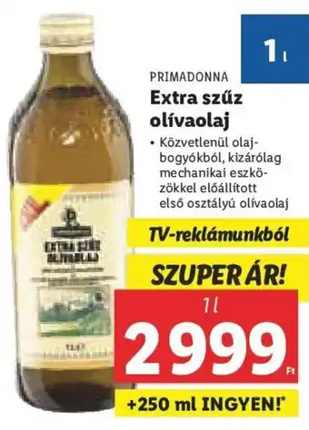 Lidl Primadonna Extra szűz 1 l ajánlat