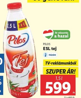 Lidl Pilos Esl tej 1,5 l ajánlat