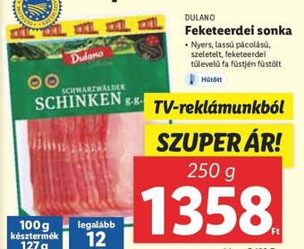 Lidl Dulano Feketeerdei sonka 250 g ajánlat