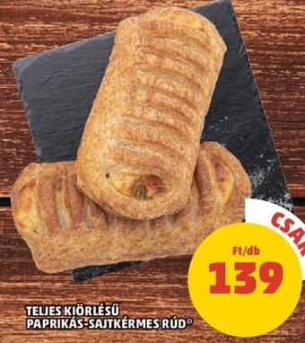 PENNY Teljes kiörlésű paprikás-sajtkérmes rúd 1 db ajánlat