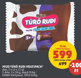 PENNY Mizo Túró rudi multipack 5 x 30 g ajánlat