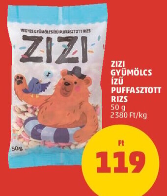 PENNY Zizi gyümölcs ízű puffasztott rizs 50 g ajánlat