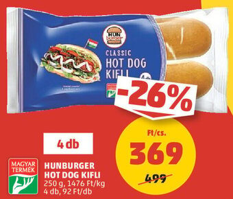 PENNY Hunburger Hot dog kifli 250 g ajánlat