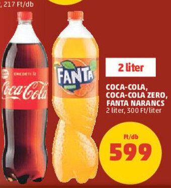 PENNY Coca-Cola, Coca-Cola zero Fanta narancs 2 l ajánlat