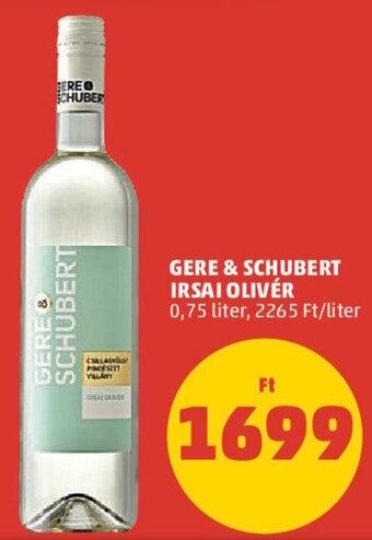 PENNY Gere & Schubert irsai olivér 0,75 l ajánlat