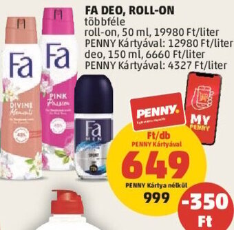 PENNY Fa Deo, roll-on 50 / 150 ml ajánlat