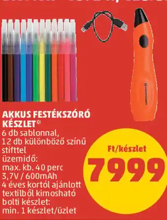 PENNY Akkus festékszóró készlet ajánlat