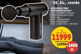 PENNY Vitalmaxx Mini masszázspisztoly 1 db ajánlat