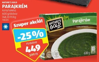 ALDI Nature's Gold Parajkrém 600 g ajánlat