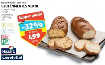 ALDI Frissen a Péktől - enjoy free! Gluténmentes vekni 200 g ajánlat