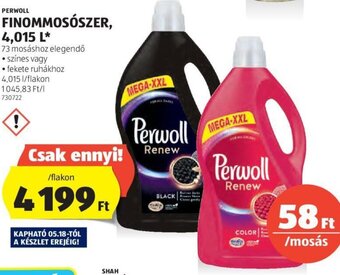 ALDI Perwoll Finommosószer 4,015 l ajánlat